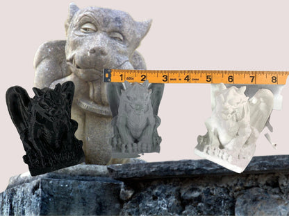 Medieval Dragon Gargoyle Fence Post Toppers & Desk Book Ends