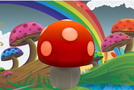 Enchanted Forest - Glow in the Dark Mushroom Lamp - Create a Fairyland Ambience!