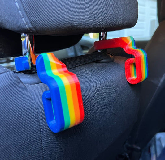 Colorful Pride Car Seat Hooks
