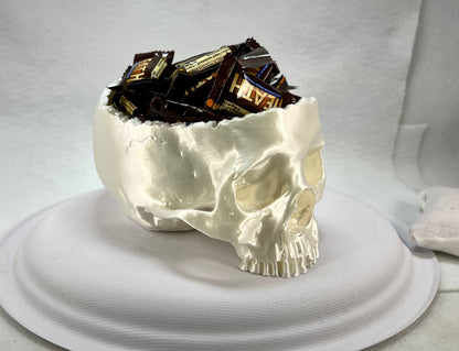 Spooktacular Halloween Skull Candy Bowl – Perfect for Trick or Treat Delights!