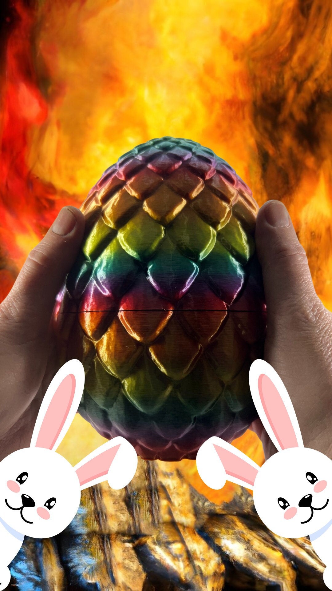 Giant Easter Dragon Egg to hide candy in the secret compartment.